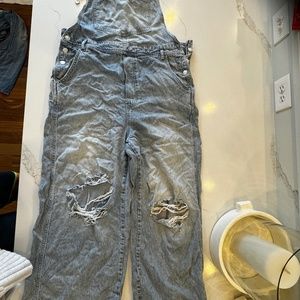 Free people denim overalls